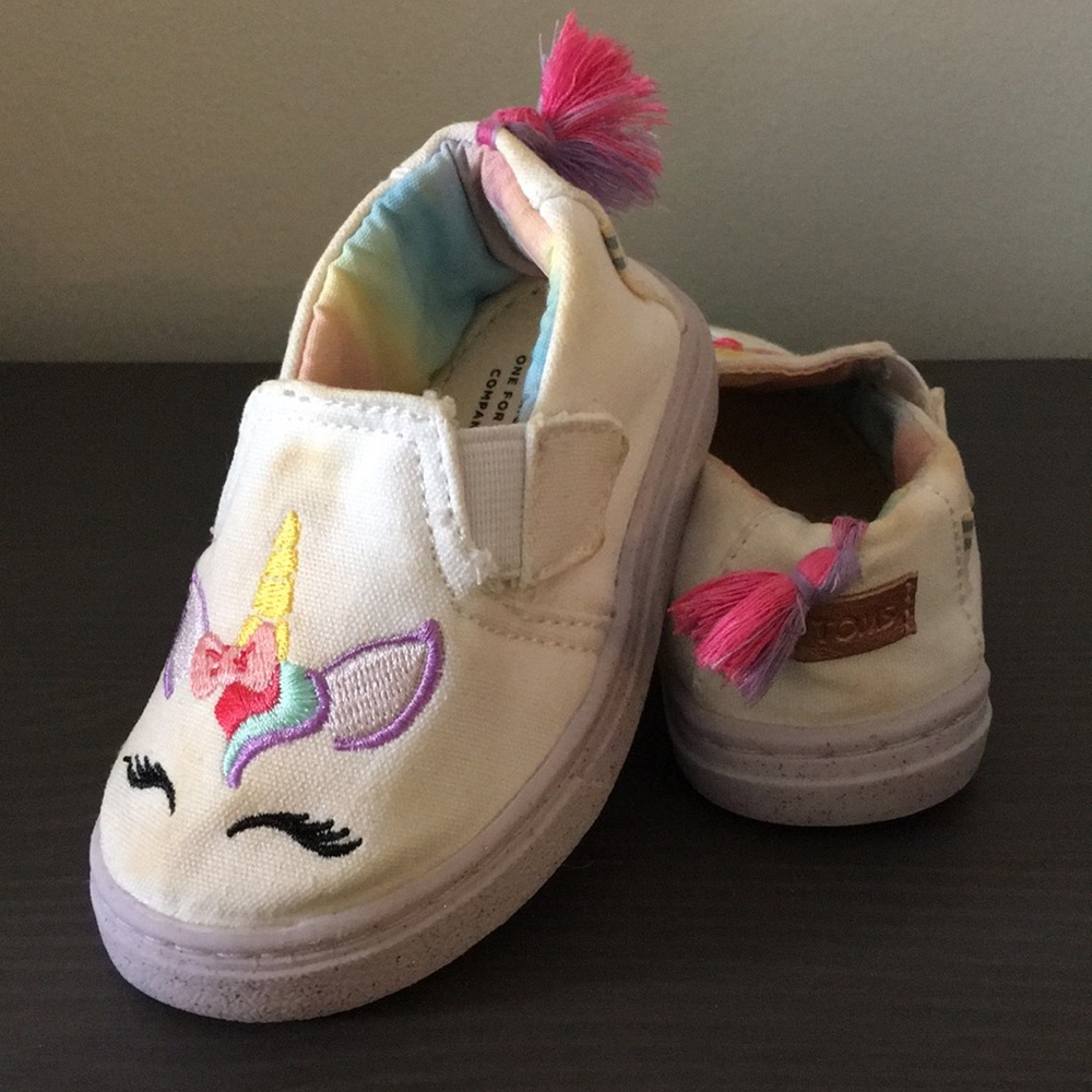 TOMS - Unicorn Slip-on Sneakers - Size 4
